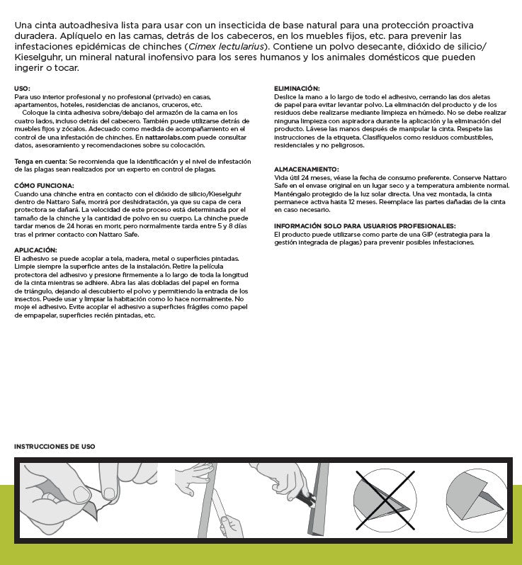 Nattaro Safe™ Bed Bug Tape 30 m