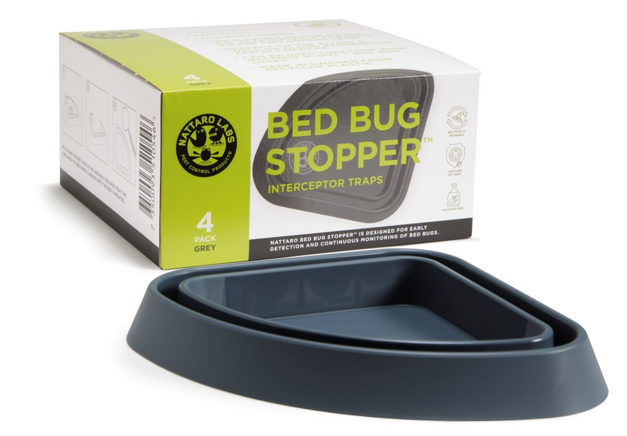 Bed Bug Stopper™ Gris – Pack de 4 unidades